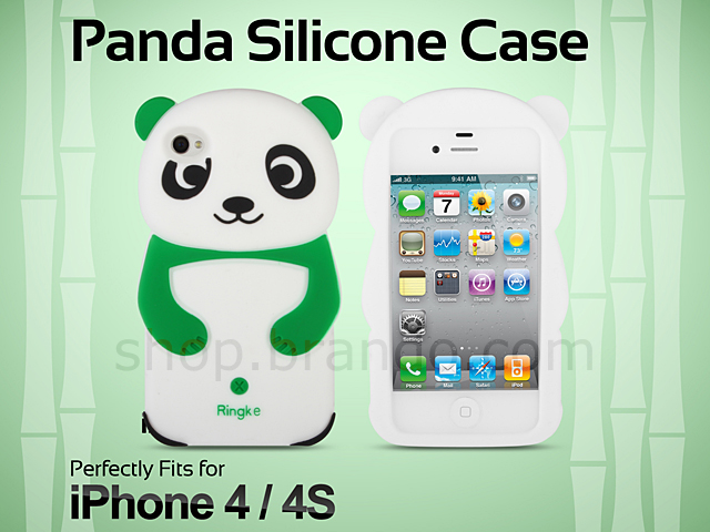iPhone 4S Giant Panda Silicone Case
