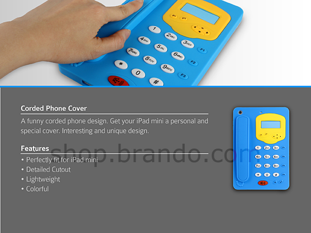 Corded Phone Cover for iPad Mini