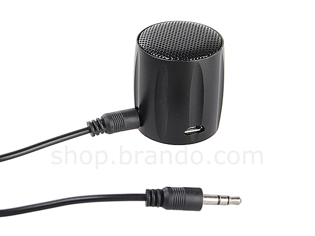 Tiny Barrel Speaker - LINE IN/OUT + Radio + MP3 Player