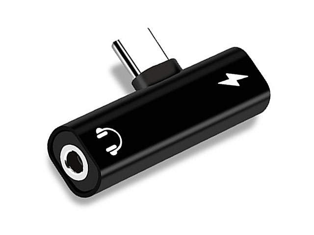 Type-C to 3.5mm Audio + Charger Mini Adapter