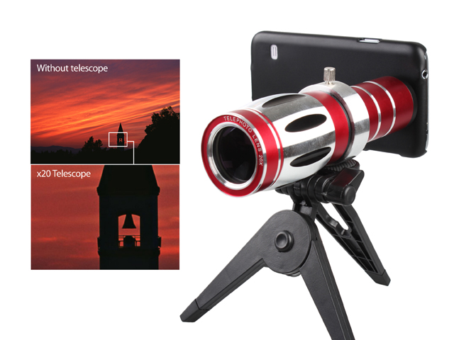 Samsung Galaxy S5 Super Spy Ultra High Power Zoom 20X Telescope with Tripod Stand