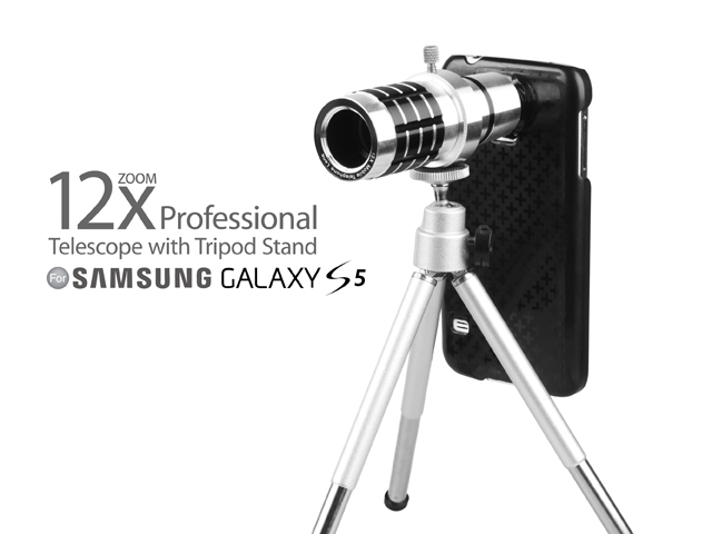 Professional Samsung Galaxy S5 12x Zoom Telescope with Tripod Stand