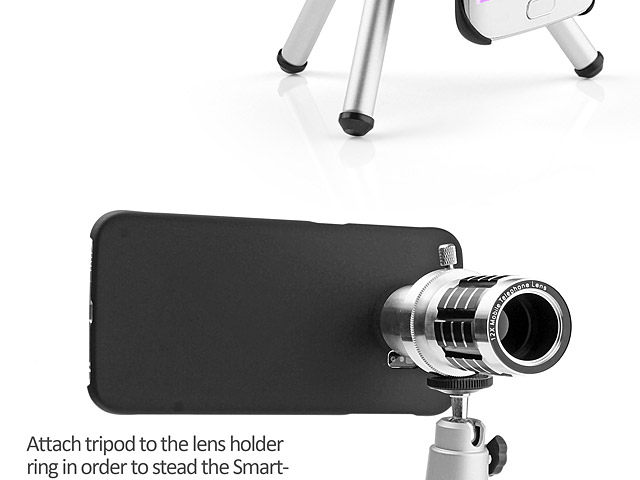 Professional Samsung Galaxy S6 edge 12x Zoom Telescope with Tripod Stand
