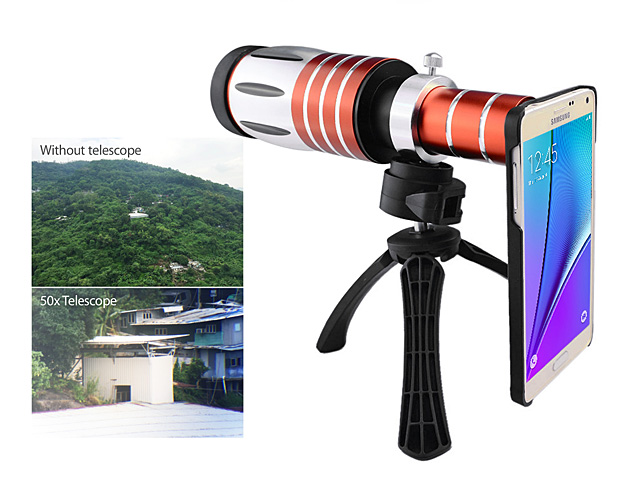 Samsung Galaxy Note5 Super Spy Ultra High Power Zoom 50X Telescope with Tripod Stand