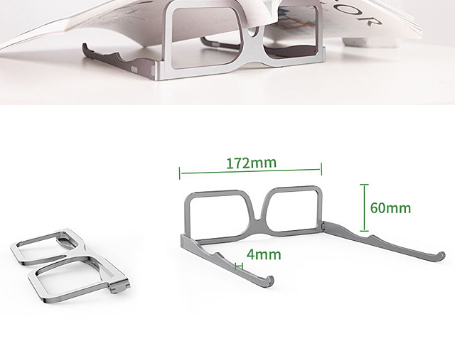 Aluminum Glasses Shape Stand