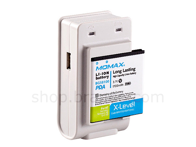 Momax U.PACK Universal Power Pack PLUS 1700mAh Battery Power - HTC Sensation XL
