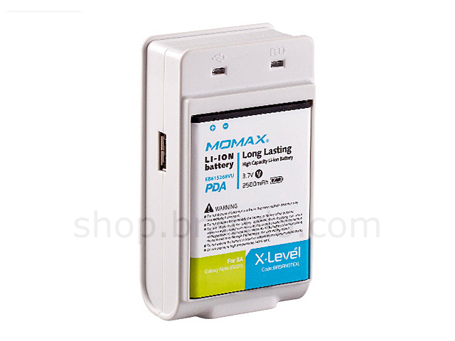 Momax U.PACK Universal Power Pack PLUS 2500mAh Battery Power - Samsung Galaxy Note