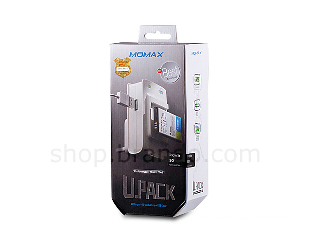 Momax U.PACK Universal Power Pack PLUS 1320mAh Battery Power - SONY Xperia U ST25i