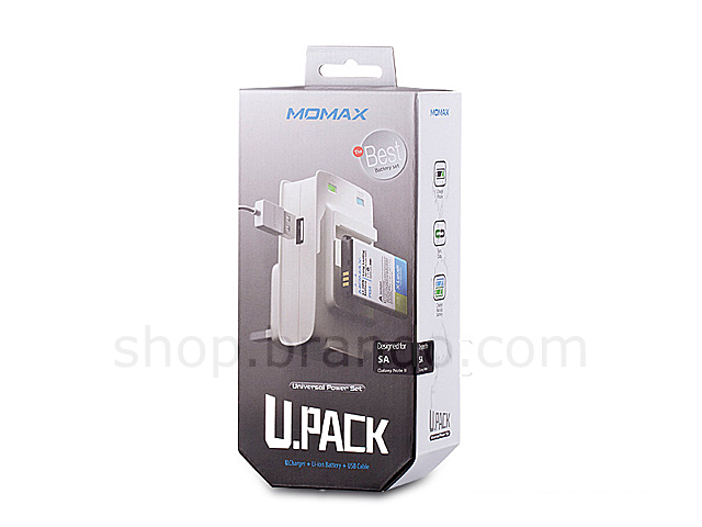 Momax U.PACK Universal Power Pack PLUS 3100mAh Battery Power - Samsung Galaxy Note II N7100 / LTE N7105