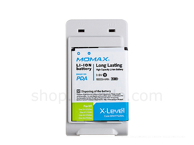 Momax U.PACK Universal Power Pack PLUS 1800mAh Battery Power - HTC One SV C525e