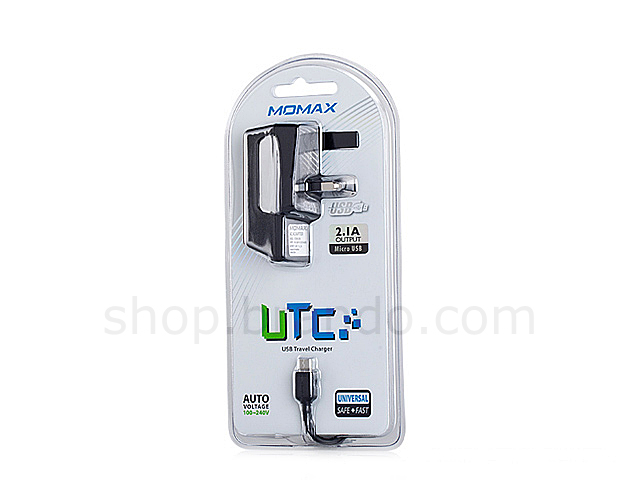 Momax USB Travel Charger W/ Micro USB Cable (UK)