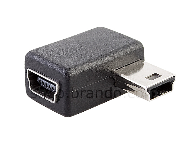 USB Mini-B Female to 90° Mini-B Male Adapter(Horizontal)