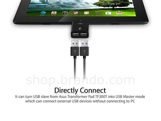 Asus Transformer Pad TF300T 2-port USB On-To-Go Adapter
