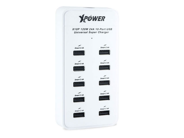 XPower X10P 120W 24A 10-Port USB Universal Super Charger
