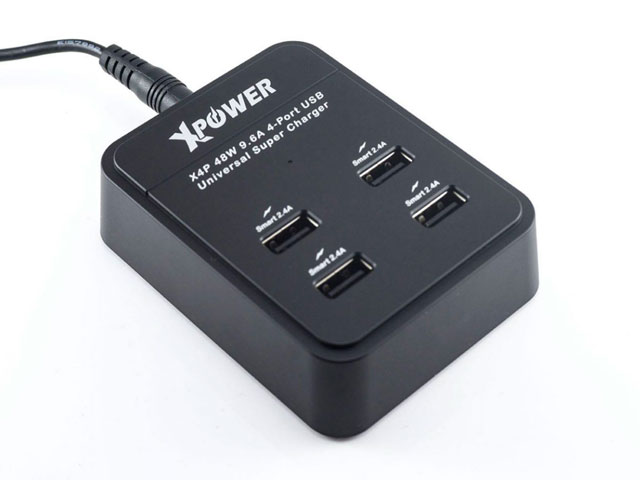 XPower X4P 48W 9.6A 4-Port USB Universal Super Charger