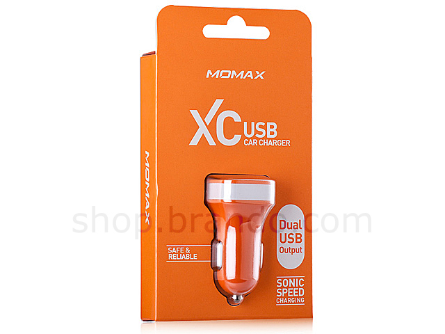 Momax Colorful Dual USB Car Charger
