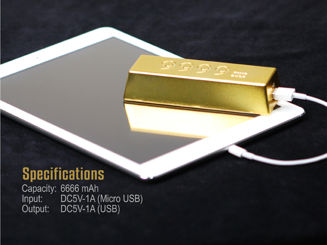 REMAX 9999 Gold Power Bar - 6666mAh