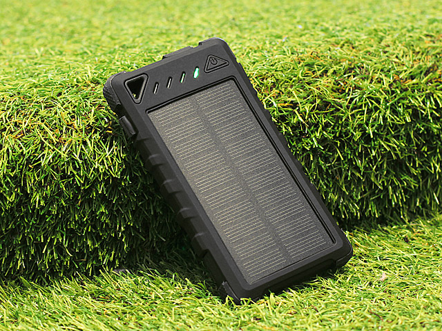 Solar Charger with 20-LEDs (8000mAh)