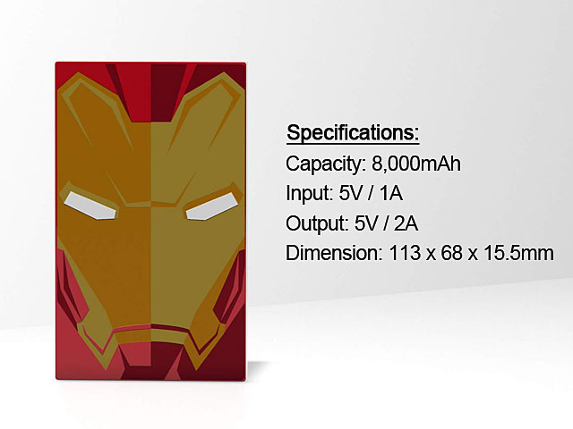 Tribe Iron Man 8000mAh Power Bank