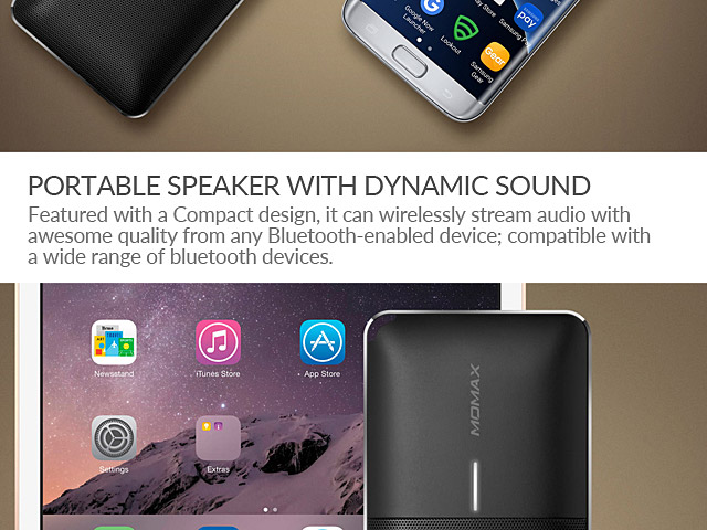 Momax 2-in-1 Bluetooth Speaker Power Bank
