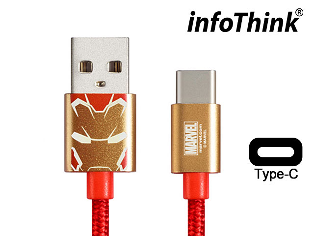 infoThink Iron Man Type-C USB Sync Charging Cable