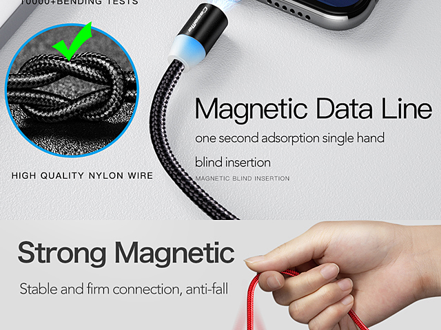Type-C Magnetic LED Charging Cable