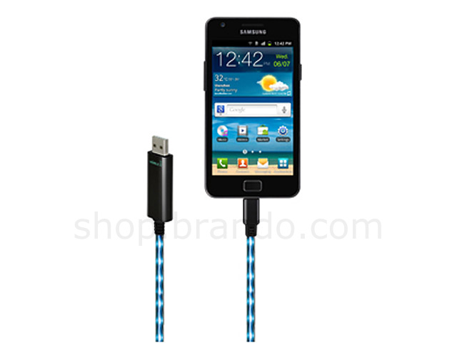 Visible Green Data/Charging Cable - Micro USB port