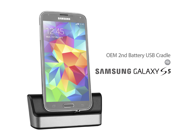OEM Samsung Galaxy S5 2nd Battery USB Cradle