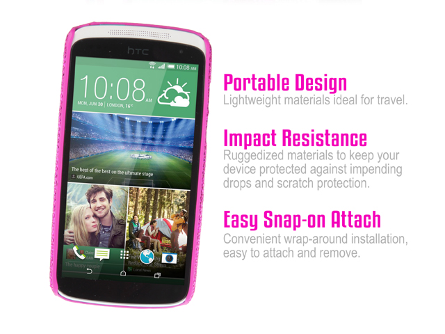 HTC Desire 500 Glitter Plactic Hard Case