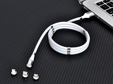 3-in-1 Magnetic Easy Coil Charging Cable
