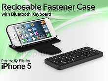 iPhone 5 / 5s / SE Reclosable Fastener Case with Bluetooth Keyboard