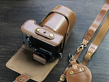 Fujifilm X-T4 (16-80mm / 16-50mm / 18-55mm)Premium Leather Case with Leather Strap