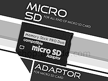 MicroSD Card to Memory Stick Adaptor