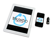 Dual USB Ports Car Adapter for iPad / iPhone (4200mA)