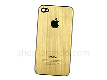 iPhone 4 Metallic Rear Panel - Gold (Flat)