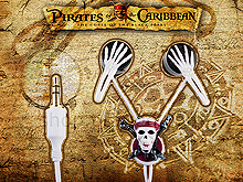 Disney Pirates of The Caribbean Earphone - Skeleton