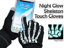 Night Glow Skeleton Touch Gloves