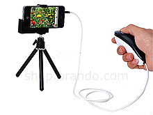 Retractable Tripod Phone Holder + Photography Remote Control for iPhone 5 / 4