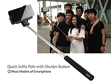 Quick Selfie Pole with Shutter Button