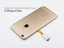 Dual Sim Card for iPhone 6 Plus with Back Case