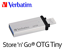 Verbatim Store 'n' Go OTG Tiny USB 3.0 Flash Drive