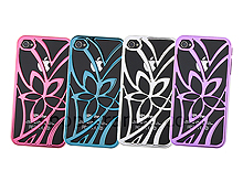 iPhone 4 Floral Perforated Back Case