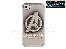 iPhone 4/4S MARVEL The Avengers - Avengers SILVER-BLACK METALLIC Logo Phone Case (Limited Edition)