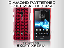 Sony Xperia ion LT28i Diamond Patterned Soft Plastic Case