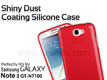 Samsung Galaxy Note II GT-N7100 Shiny Dust Coating Silicone Case