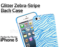 iPhone 5 / 5s / SE Glitter Zebra-Stripe Back Case