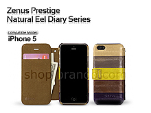 Zenus Prestige Natural Eel Diary Series For iPhone 5 / 5s