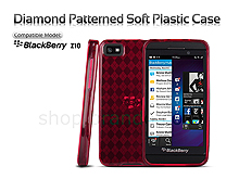 BlackBerry Z10 Diamond Patterned Soft Plastic Case