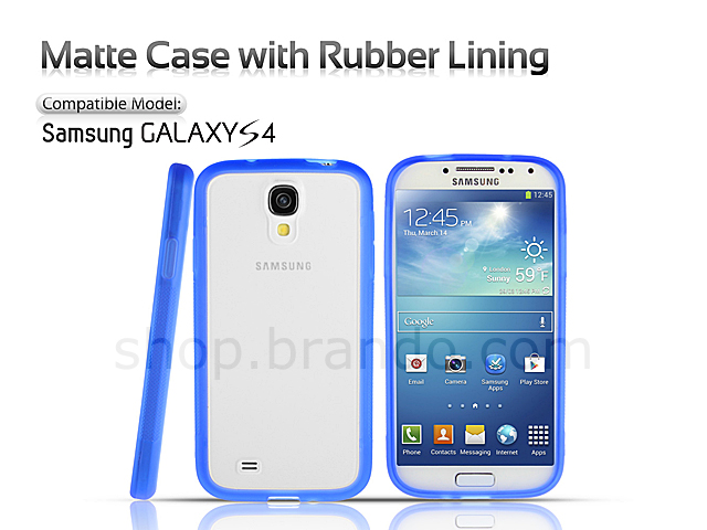 Samsung Galaxy S4 Matte Case with Rubber Lining