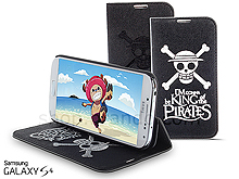 Samsung Galaxy S4 One Piece - The Straw Hat Pirates Leather Flip Case (Limited Edition)
